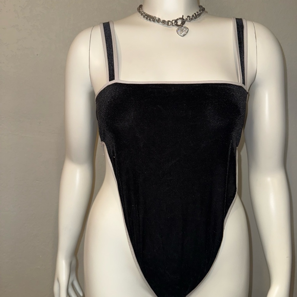 Black Velvet Bodysuit